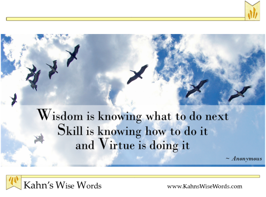 Wisdom, Skill, and Virtue